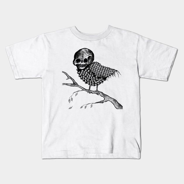 Punky Birdy Kids T-Shirt by fear my nerves